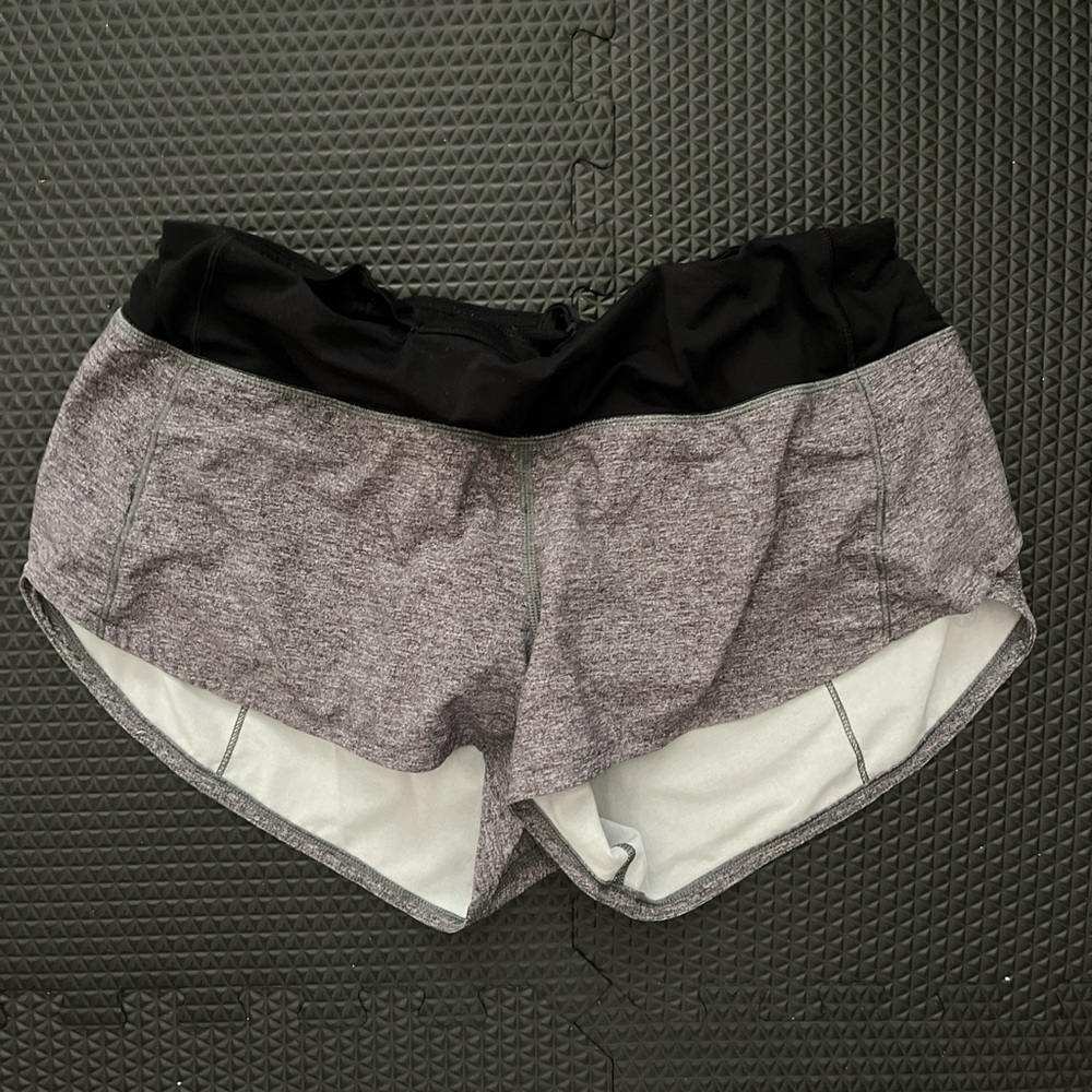 Women's Lululemon Gray Athletic Speed Up Shorts